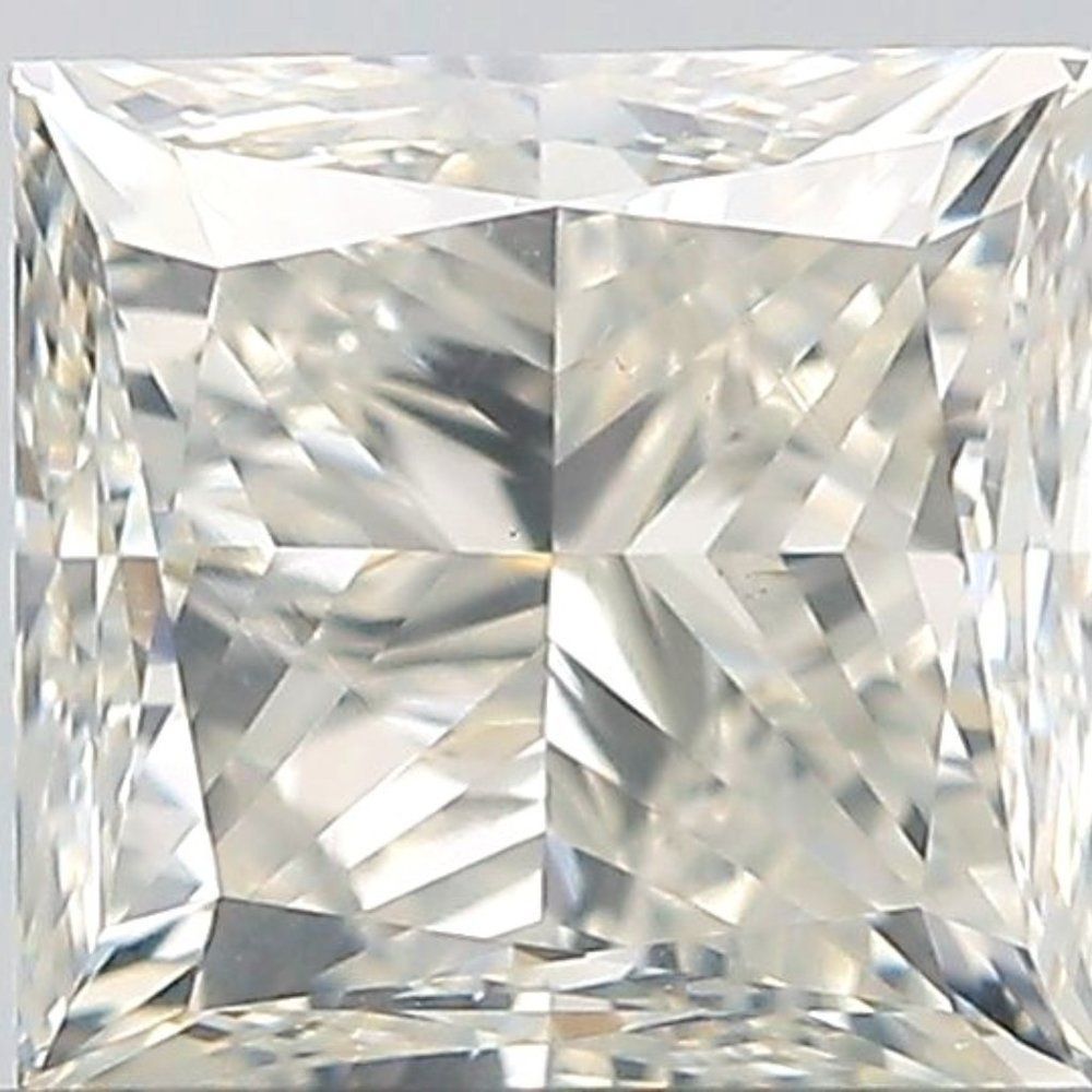 GIA Certified Princess 1.00ct J SI1 EX GD Certified Natural Earth-Mined Diamond